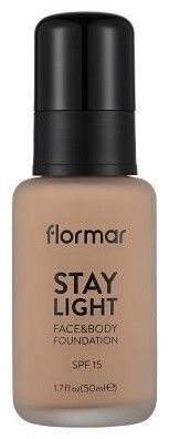 Flormar Stay Light. Face&Body Foundation SPF15 тональный крем 40 Light ivory 50 мл