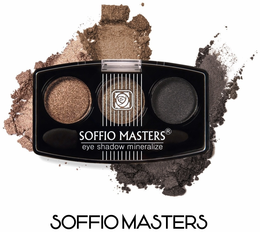 ART SOFFIO тени прессованные MASTERS 5 Dark Chocolate тёмный шоколад