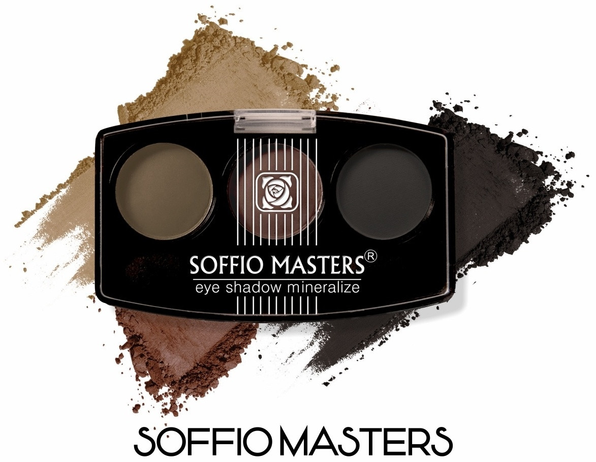 ART SOFFIO тени прессованные MASTERS 13 Elegant Brown элегантный коричневый, фото 1
