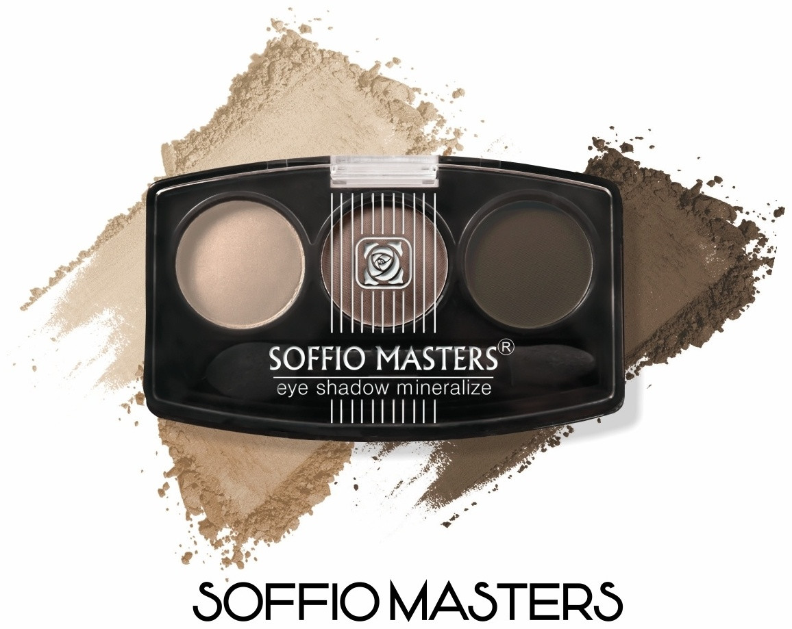 ART SOFFIO тени прессованные MASTERS 14 Smoky Charm дымчатый шарм, фото 1