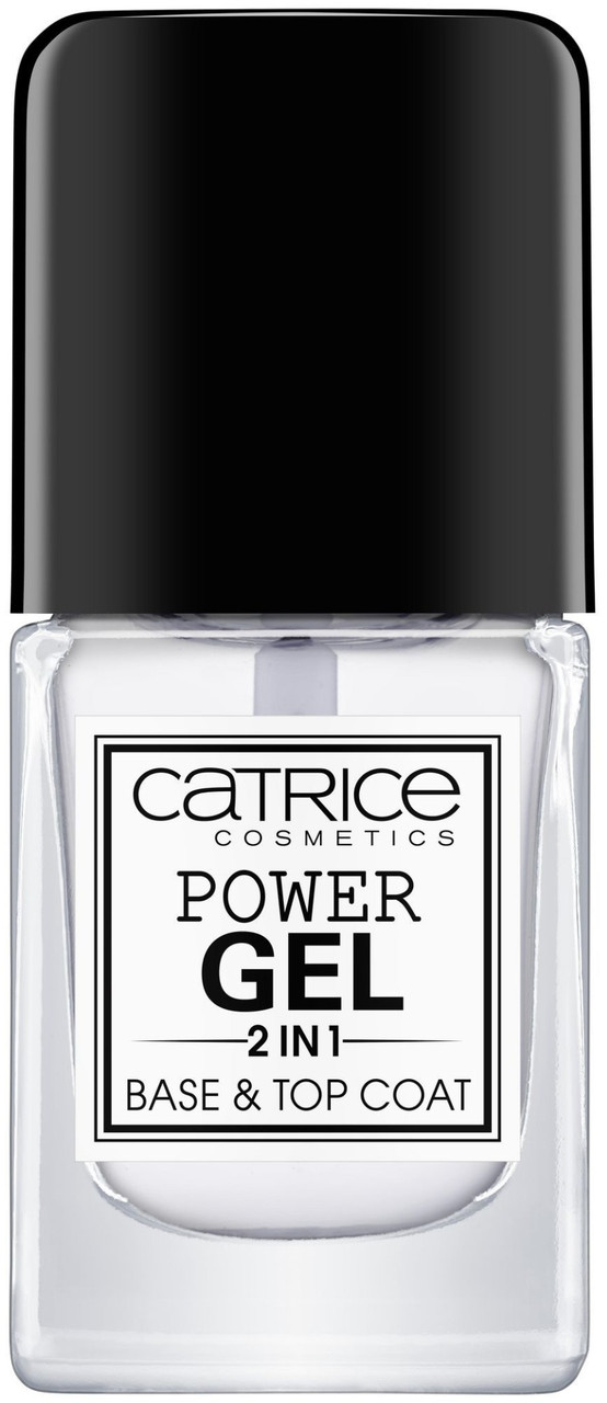 Catrice лак Power Gel 2in1 Base Top Coat Clear 10.5 мл