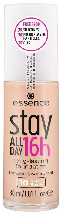 Essence Stay All Day 16h тональный крем 10 soft beige 30 мл