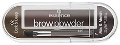 Essence тени Brow Powder Dark Deep 02