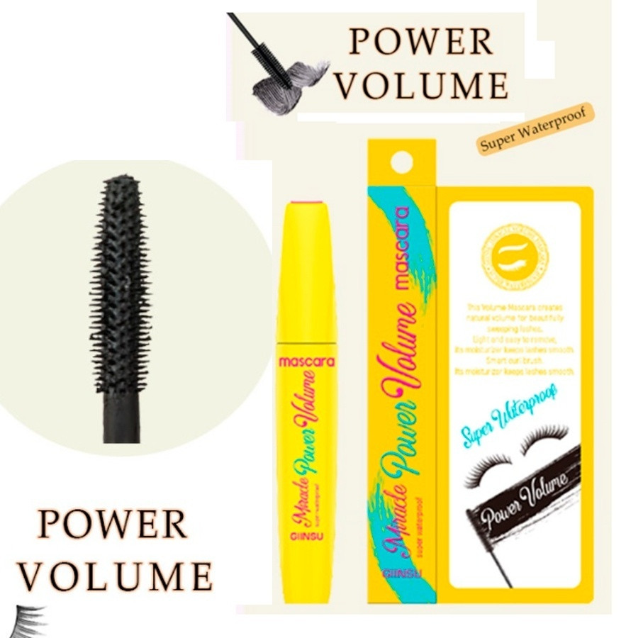 Тушь для ресниц GIINSU Miracle Power Volume для объема черный