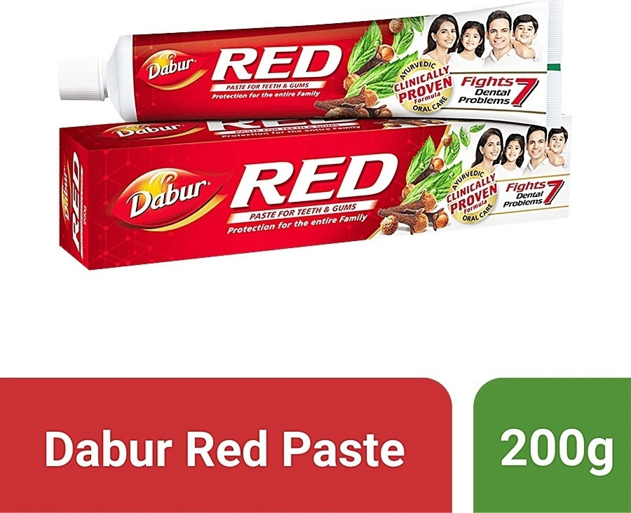 Аюрведическая зубная паста Red DABUR пр-ва Индия, 200 гр
