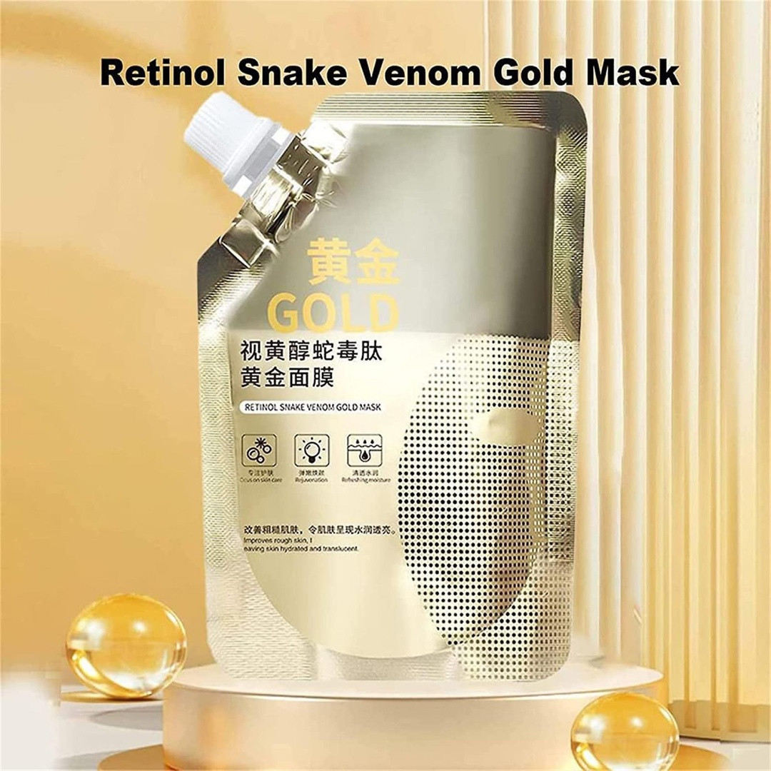 Маска для лица Пленка Retinol snake venom gold mask 100 мл, фото 1