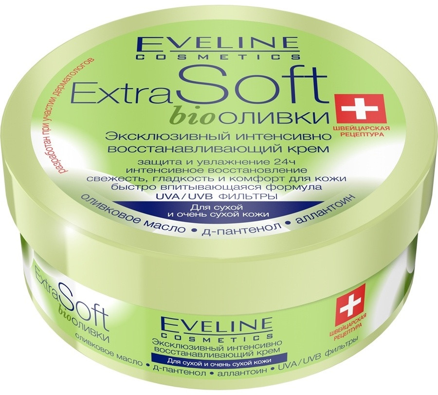 Eveline Cosmetics Extra Soft Bio Оливки крем для тела 200 мл, фото 1
