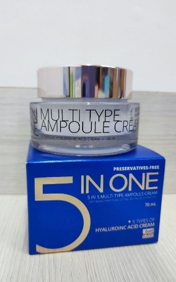 Eco branch крем 5 IN 1 MULTI TYPE AMPOULE CREAM для лица 70 мл