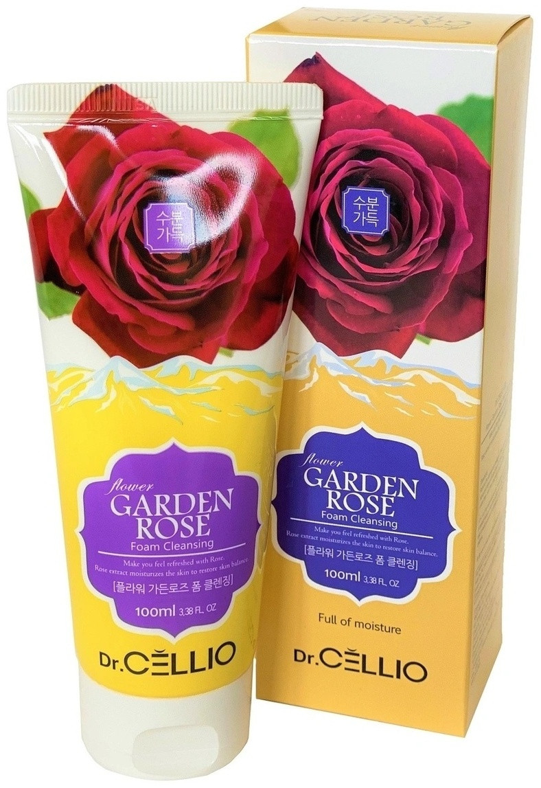 Dr.Cellio Flower Garden Rose Foam Cleansing пенка 100 мл