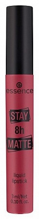 Essence Stay 8h Matte жидкая помада бордовый 08