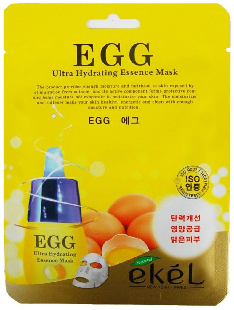 Маска для лица EKEL тканевая Egg Ultra Hydrating 1 шт, фото 1