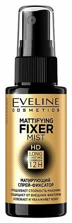 Eveline Cosmetics Mattifying Fixer Mist фиксатор макияжа для лица 50 мл, фото 1