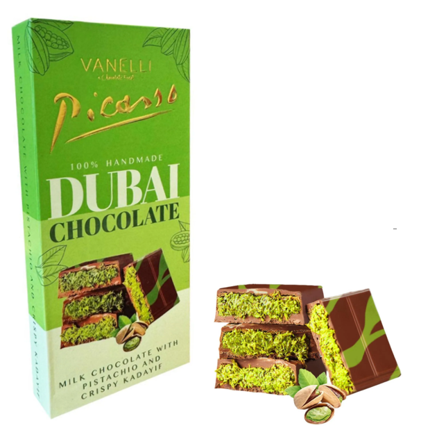 Дубайский шоколад VANELLI PICASSO 200 гр / Турция