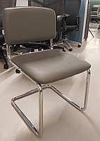 Стул офисный BS 1821 серый экокожа