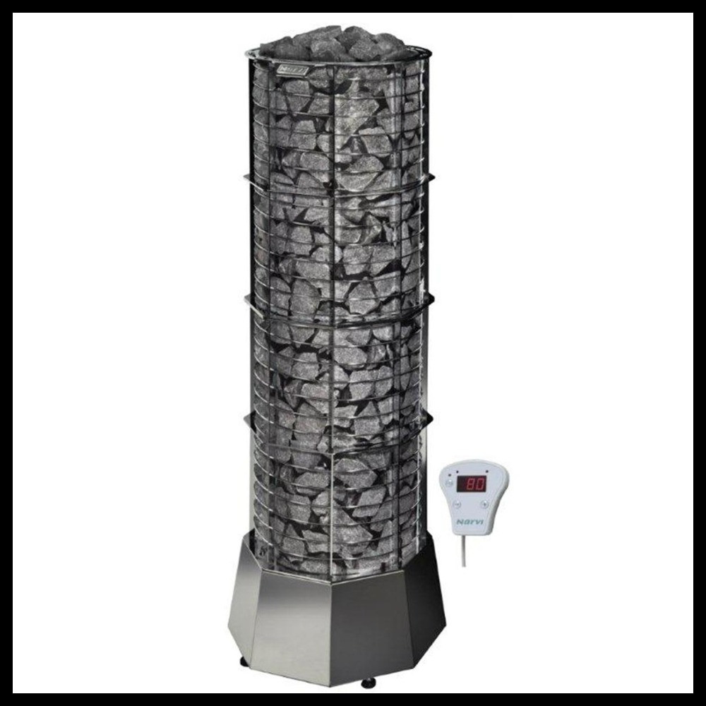 Электрическая печь для сауны Narvi Softy 9 (с выносным пультом управления, мощность = 9 кВт)