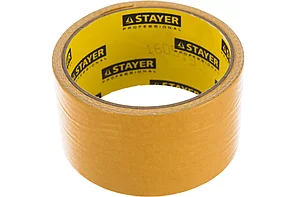 Лента двухсторонняя клейкая, на тканевой основе, STAYER PROFESSIONAL 50 мм, 5 м