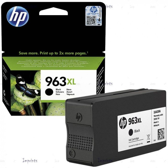 hp Оригинальный струйный картридж увеличенной емкости HP 963XL, черный (3JA30AE)