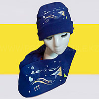 Флисовая шапка и шарф с логотипом