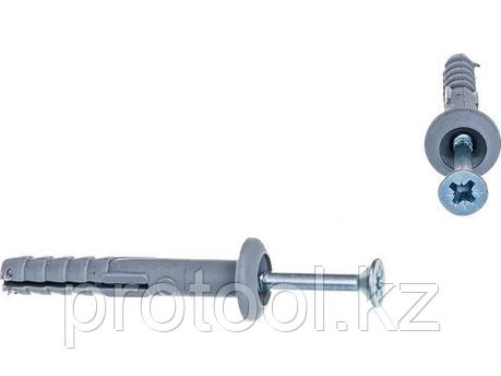 Дюбель-гвоздь 6х40 мм полипропилен гриб (10 шт в зип-локе) STARFIX (STARFIX) (SMZ2-82198-10), фото 1