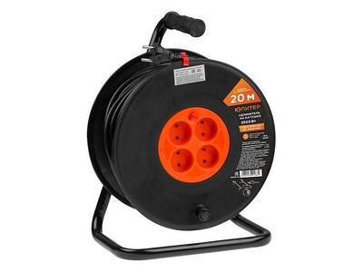 Удлинитель на катушке 50м (4 роз., 3,5кВт, б/з, ПВС 2х1,5) Юпитер (с ...
