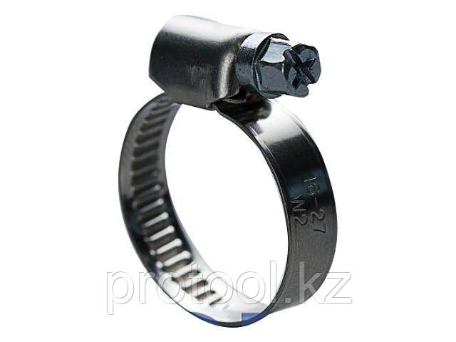 Хомут червячный 25-40 мм, нерж.сталь (W2), DIN 3017 (5 шт в зип-локе) STARFIX (STARFIX) (SMZ3-72972-5)