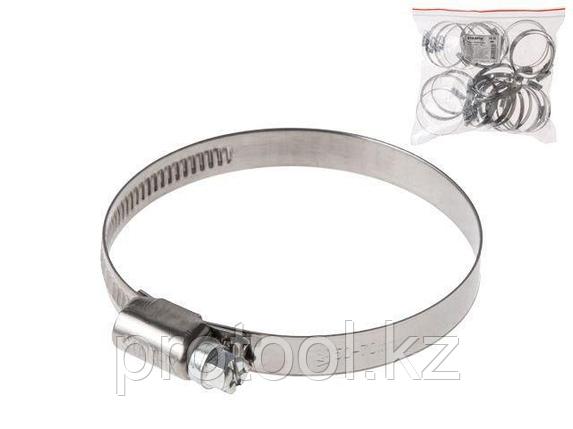 Хомут червячный 60-80 мм, нерж.сталь W2 (25 шт в пакете) STARFIX (STARFIX) (SM-18012-25), фото 1