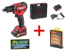 Аккум. дрель-шуруповерт WORTEX BD 1215-1 DLi в чем.+ АКЦИЯ! (Набор бит 33 пр. Wortex в подарок!) (WORTEX)