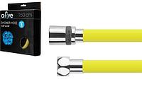 Шланг душевой, Si, 1/2" г-г 150 см, жёлтый, a-five (Гайка латунь (anti-twist), 10 бар) (a-five) (A5-033LLW)