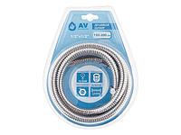 Шланг душевой, SUS/EPDM, 1/2" г-г 150-200 см, мат., AV Engineering (Гайка цинк, 10 бар) (AV Engineering)