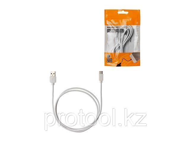Дата-кабель, ДК 5, USB - USB Type-C, 1 м, белый, TDM (TDM) (SQ1810-0305)