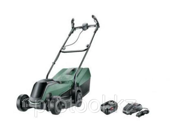 Газонокосилка аккумуляторная BOSCH CityMower 18V-32 (шир. 320 мм, выс. 30-60 мм, металлич. корпус,, фото 1