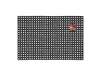 Коврик придверный ячеистый, грязесборный, 80х120х1,6 см, черный, VORTEX (ВОРТЕКС) (20003)