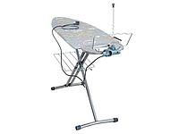 Доска гладильная NIKA BEST тефл (металл 1220 * 400), подставка п/утюг, удлинитель, полка, NIKA (Размер рабочей