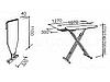Доска гладильная Basic 4 (ДСП 1070х300 мм), с подставкой под утюг, PERFECTO LINEA (PERFECTO LINEA) (42-107304), фото 10