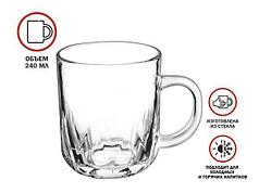 Кружка стеклянная, 240 мл, серия Айсберг, PERFECTO LINEA (PERFECTO LINEA) (30-122040)