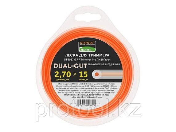 Леска ф 2.7 мм х 15 м кругл. сеч. DUAL-CUT STARTUL GARDEN (с высокопрочной сердцевиной) (STARTUL) (ST6067-27), фото 1