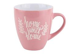 Кружка керамическая, 400 мл, Любимый дом, розовая, PERFECTO LINEA (PERFECTO LINEA) (30-388603)