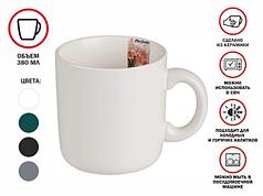 Кружка керамическая, 380 мл, серия ASIAN, белая, PERFECTO LINEA (PERFECTO LINEA) (30-380200)