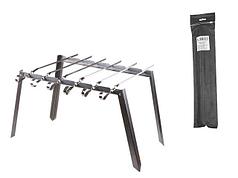 Подставка под шампура + 6 шампуров в чехле (400х250, тол. 0,7мм; шампур 370х10мм), PERFECTO LINEA (PERFECTO