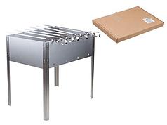 Мангал сборный "Походный" с шампурами в г/карт.кор.350х250х350х0,4толщ;6 шамп. угол.),PERFECTO LINEA (размер