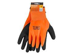 Перчатки утепленные акриловые с ворсом, латексное рельефное покрытие, 10 р-р STARTUL (полный облив) (STARTUL)