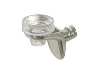 Полкодержатель для стеклянной полки 5х7 мм с амортизатором (2 шт в зип-локе) STARFIX (STARFIX) (SMZ1-4498-2)