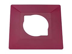 Рамка 1-местная декоративная бордовая BYLECTRICA (BYLECTRICA) (ЮЛИГ.735212.410б)
