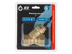 Фильтр косой 1" вн.-вн., AV Engineering (инд. упак.) (AV Engineering) (AVE3680101)