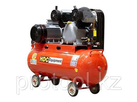 Компрессор HDC HD-A103 ременной (600 л/мин, 10 атм, ременной, масляный, ресив. 100 л, 380 В, 3.30 кВт) (HDC, фото 1