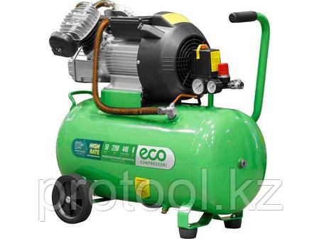Компрессор ECO AE-502-3 коаксиальный (440 л/мин, 8 атм, коаксиальный, масляный, ресив. 50 л, 220 В, 2.20 кВт), фото 1