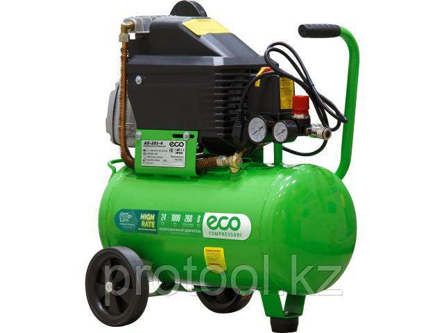 Компрессор ECO AE-251-4 коаксиальный (260 л/мин, 8 атм, коаксиальный, масляный, ресив. 24 л, 220 В, 1.80 кВт)