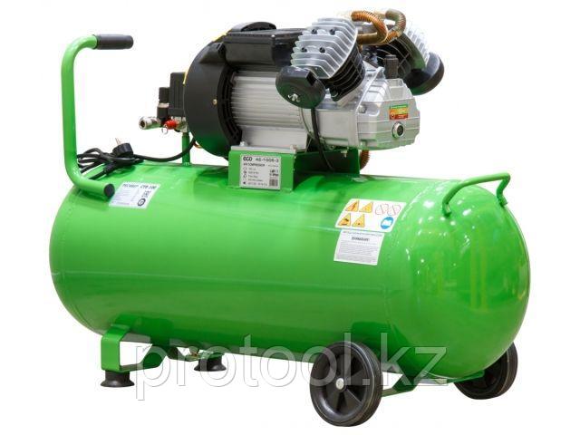 Компрессор ECO AE-1005-3 коаксиальный (440 л/мин, 8 атм, коаксиальный, масляный, ресив. 100 л, 220 В, 2.20