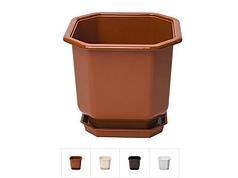 Кашпо с поддоном 12х12х13 cм, DRINA (цвета в ассортименте) (DRINA) (10005)