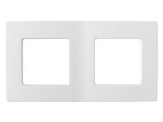 Рамка 2-местная белая, Мастер, BYLECTRICA (153х80х8,5 мм) (BYLECTRICA) (ЮЛИГ.735212.372)